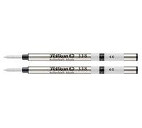 Pelikan 338 Fine Rollerball Refill - Black (Pack of 2)
