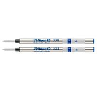 Pelikan 338 Medium Rollerball Refill - Blue (Pack of 2)