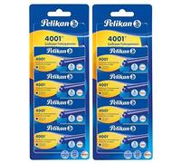 Pelikan 40 x 4001 Ink Cartridges (4 x 5 Large Capacity Ink Cartridges, Royal Blue, 2 Pack) 330894