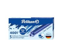 Pelikan 4001 310748 Ink Cartridge 5 Cartridges in Folding Box Royal Blue