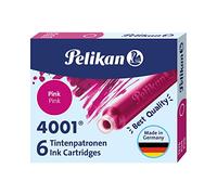 Pelikan 4001 Box of 10 Packs of 6 Ink Cartridges TP/6 Rose
