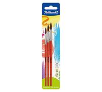 Pelikan Hair Brush 700382 Type 23 - Sizes 4, 6, 8 - Pack of 3