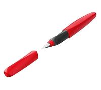 Pelikan 814799 Twist Nib Fountain Pen, M Fiery Red, Includes 1 Cartridge, Pack of 1