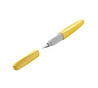 Pelikan 820219 Twist Bright Sunshine Fountain Pen for Right and Left-Handed Users, Nib M, Blister Pack