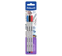 Pelikan Fineliner 96 (940627) - Blister Pack of 3 - Red/Blue/Black