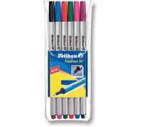 Pelikan 940650 Fineliner 96, Pack of 6, 6 Colours, Case