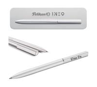 Pelikan Ballpoint Pen Ineo® Elements K6 Silver with Engraving Gift Name Case