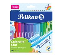 Pelikan Colorella Star C 302 Fibre Tip Pens 24 Pieces in Folding Box 1 count (Pa