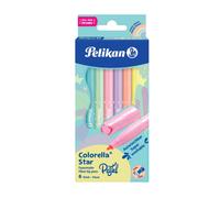 Pelikan Colorella® Star Pastel 822282 Fibre Tip Pens 6 Colours Pack of 6