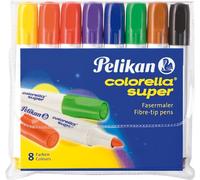 Pelikan Colorella Super C 411 Fibre Tip Pen - Assorted (Pack of 8)