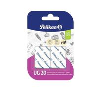 Pelikan Erasers UG 20, White, Pack of 2, for Charcoal and Graphite, Latex and Phthalate Free, Made in Germany