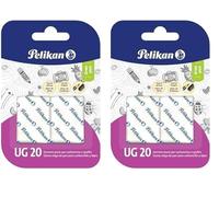 Pelikan Erasers UG 20, White, Pack of 4, for Charcoal and Graphite, Latex and Phthalate Free, Made in Germany