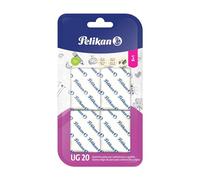 Pelikan Erasers UG20, White Rubber, Suitable for Technical and School Drawing, for Charcoal and Graphite, Made in Germany, Pack of 4
