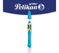 Pelikan Griffix Right Handed Fountain Pen with Twist Cap - NeonFreshBlue (820363)