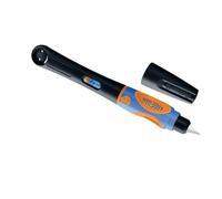 Pelikan Griffix Fountain Pen Left-Handed Neon Black - Ergonomic | Learning to write fountain pen for children, school fountain pen with stainless steel nib and cartridge
