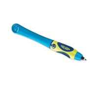 Pelikan Griffix Left-Handed Ink Pen, Ergonomic Rollerball for Children, Refillable Blue Ink, Neon Fresh Blue