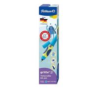 Pelikan Griffix Right-Handed Neon Blue Rollerball Pen