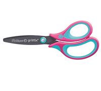 Pelikan griffix School Scissors Round, 1 Piece, Craft Scissors for Right-Handed Users for School Crafts, Children's Scissors in SweetBerry (LovelyPink)