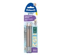Pelikan Griffix Triangular Wooden Pencils (Pack of 2) | Pelikan griffix ergonomic triangular wooden pencils, pack of 2