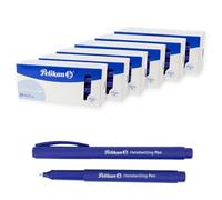 Pelikan Handwriting Pens, Blue Ink, 0.7 mm Nib, Ergonomic Round Barrel, Smooth Writing - Pack of 120 for Schools & Offices
