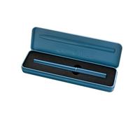 Pelikan INEO Fountain Pen for School and Office, Minimalist Design, Aluminium, Refillable, in Molded Metal Gift Case, Sustainable, Blue Sapphire Mate