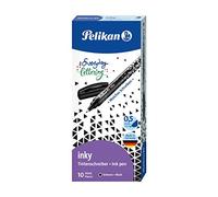 Pelikan Inky 273 Box 10 Felt Tip Pens, Liquid Ink, Black