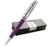 Pelikan Jazz Ballpoint Pen Personalised - High Quality Pen with Engraving | Gift Idea with Name for Birthday, Office & Anniversary (Purple)