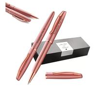 Pelikan Jazz Noble Elegance K/R36 Ballpoint Pen and Rollerball Pen with Engraving Gift - Unique Pens with Name - Personalised Gifts (Pink Rose)