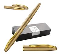 Pelikan Jazz Noble Elegance K36 Rollerball Pen with Engraving Gift - Unique Pens with Name - Personalised Gifts - Ballpoint Pen Personalised (Gold Yellow)