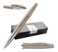 Pelikan Jazz Noble Elegance K36 Rollerball Pen with Engraving Gift - Unique Pens with Name - Personalised Gifts - Ballpoint Pen Personalised (Taupe)