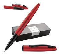 Pelikan Jazz Noble Elegance K36 Rollerball Pen with Engraving Gift - Unique Pens with Name - Personalised Gifts - Ballpoint Pen Personalised (Red)