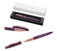 Pelikan Jazz Noble Elegance R36 Rollerball Pen with Engraving Gift Case - Unique Pens with Name - Personalised Gifts - Ballpoint Pen Personalised (Viola)