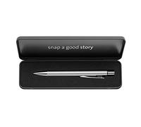 Pelikan Kugelschreiber Snap Metalic K10 Silber im Etui Blue Clip-on retractable ballpoint pen Medium 1 pc(s)