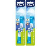 Pelikan Opaque White Watercolors, 2 x 7.5 ml Tubes, Premium Quality - Watercolour Paint for Highlights, Mixed Media, and Artistic Detailing (Pack of 2)