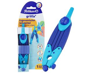 Pelikan School Compass Griffix Blue Zirkel Sharpener Lead Holder Set