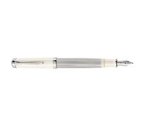 Pelikan Souverän M405 815413 Piston Fountain Pen Silver/White F in Folding Box