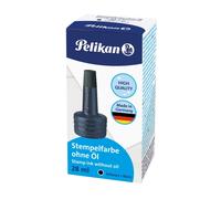 Pelikan Stempelfarben 4 K Stempelfarbe 4K o.Öl 28ml Schwarz MIT VERSTREICHER Bla