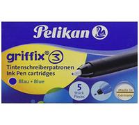 Pelikan T1R Griffix Refills Ink Pen Collapsible Box of 5 Ink Cartridges - Blue