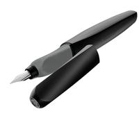 Pelikan Twist 946806 Fountain Pen in Folding Box, Universal for Right and Left Handers with M Nib, Silver