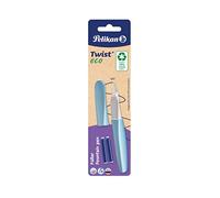 Pelikan Twist eco Fountain Pen, Stainless Steel Nib in Line Width M, Assorted Colours (No Colour Selection Possible)