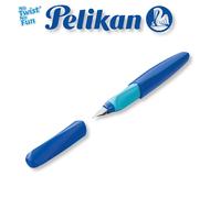 Pelikan Twist P457 Fountain Pen Neon Green/Yellow Black/Grey Blue M