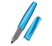Pelikan Rollerball Pen Twist, Ergonomic, Refillable, Includes 2 Cartridges, Frosted Blue, Blue Ink