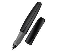Pelikan Twist Black Rollerball Pen, blue ink, ergonomic, inc 2 x rollerball cartridges