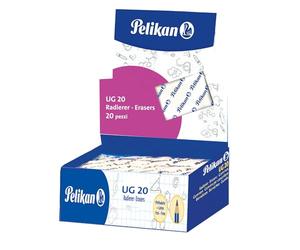 Pelikan UG 20 White Bread Eraser Erasers Suitable for Technical Drawing Artistic and School Drawing for Charcoal and Graphite, Pack of 20
