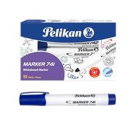 Pelikan - Whiteboard Marker Pens 741, Blue, Bullet Tip, Pack of 10