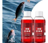 Pelinuar Red Worm Scent Fish Attractants for Baits, High Concentration Fish Lures Bait Attractant Enhancer, 2 Pcs