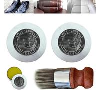 Pelinuar WiseOwl Furniture Salve for Leather,Leather Salve for Furniture,Leather Furniture Salve and Brush,Furniture Salve Brush,Furniture Salve/Leather Salve with Boar Bristle Brush for Home (2 Pcs)