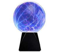 Pelldy Touch Sound Activated, Glass Plasma Ball Party Magical Flashing Ball (8 inches)