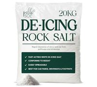 Pelle & Sol 20kg Rock Salt - Fast-Acting Deicing Salt for Melting Snow and Ice on Driveways, Paths & Roads - Rocksalt for Winter Safety - Snow Essentials, Prevents Freezing in Garden, Safe on Surfaces