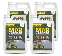 Pelle & Sol 4 x 5L Outdoor Patio Cleaner - Deep Cleaning Moss Remover & Decking Cleaner for Patio, Driveway, Path, Concrete Block Paving for Slip-Resistant Outdoor Surfaces